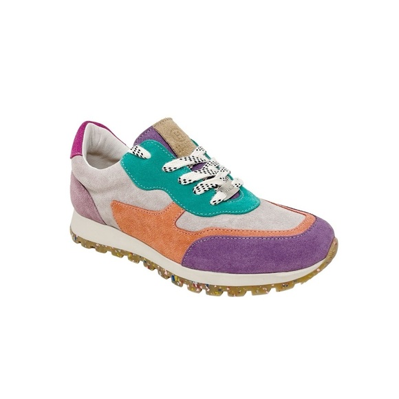 Hanks Suede Multi Colored Sneakers, Suede Sneakers NWOT - Picture 4 of 5